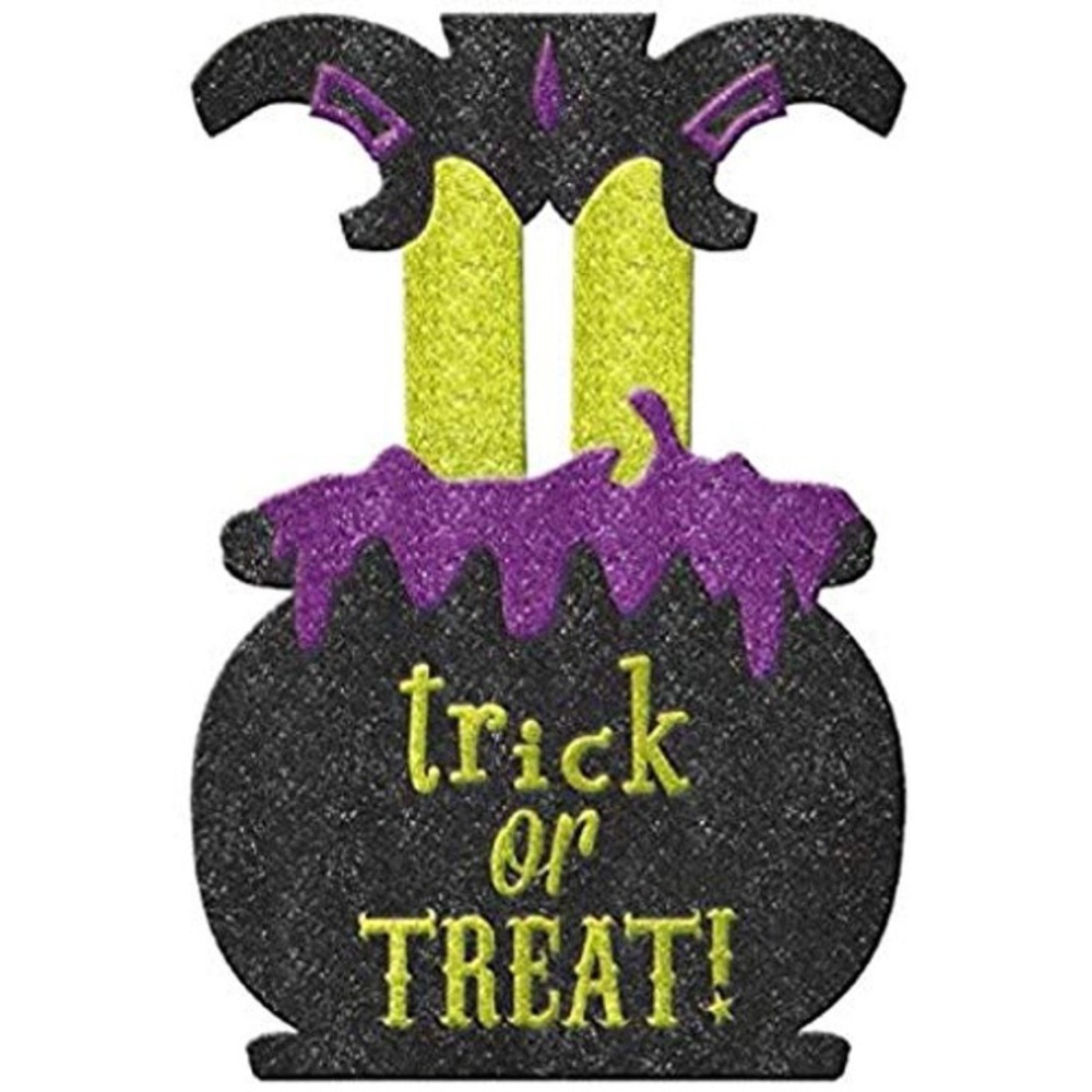 Trick or treat yard decor. Pair